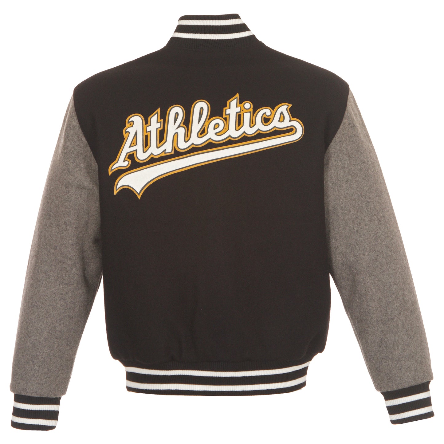 Athletics All Wool Jacket with Leather Logos