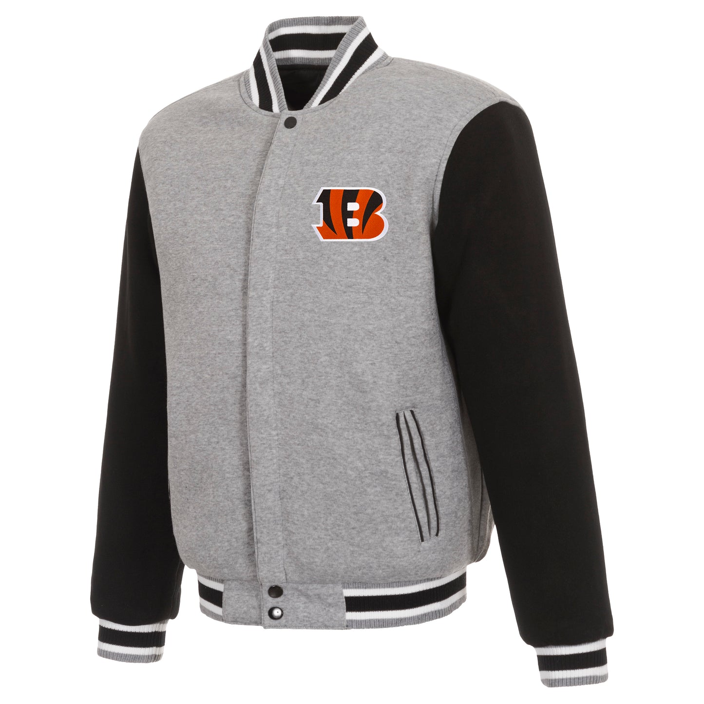 Cincinnati Bengals Reversible Two-Tone Fleece Jacket