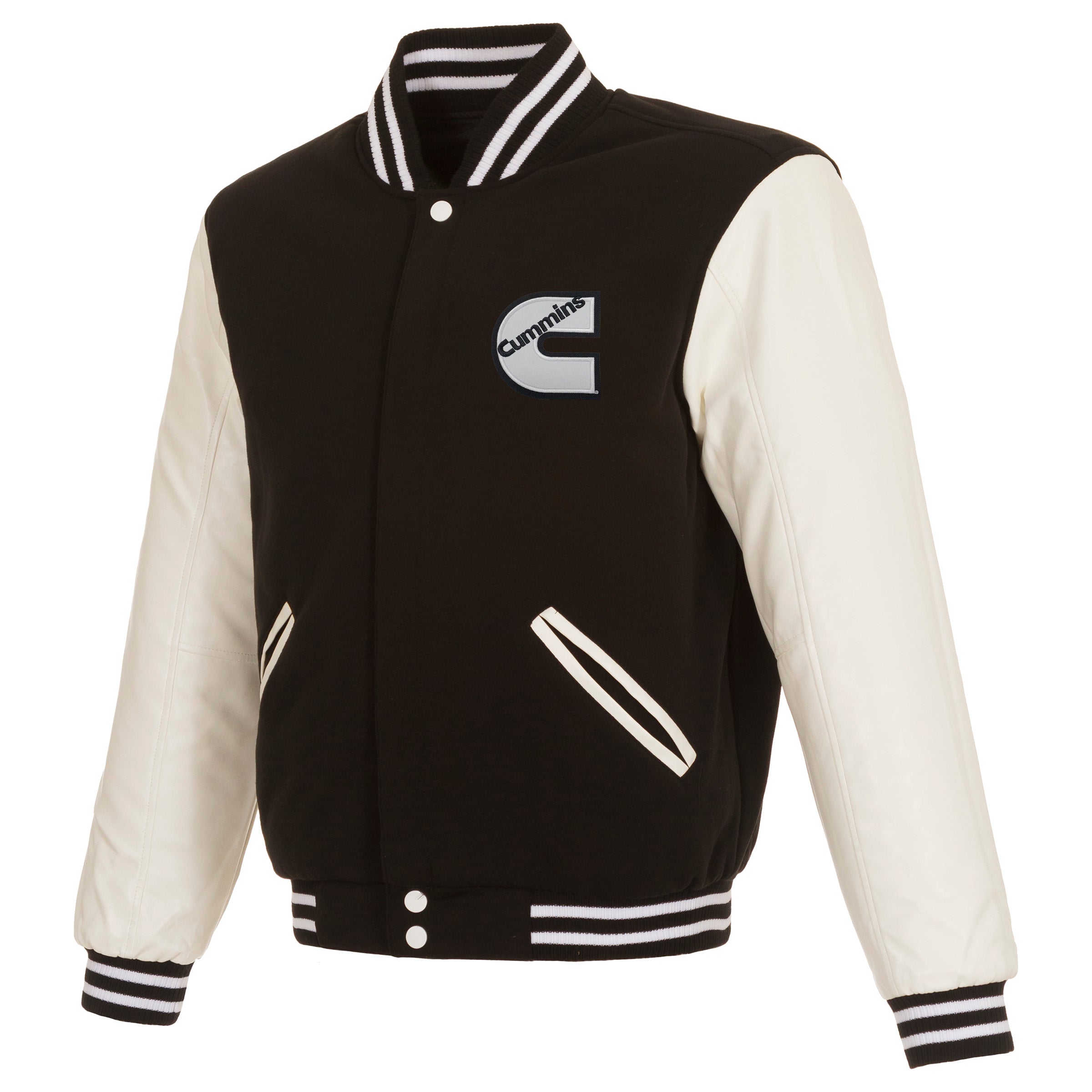 Cummins Reversible Varsity Jacket JH Design Group