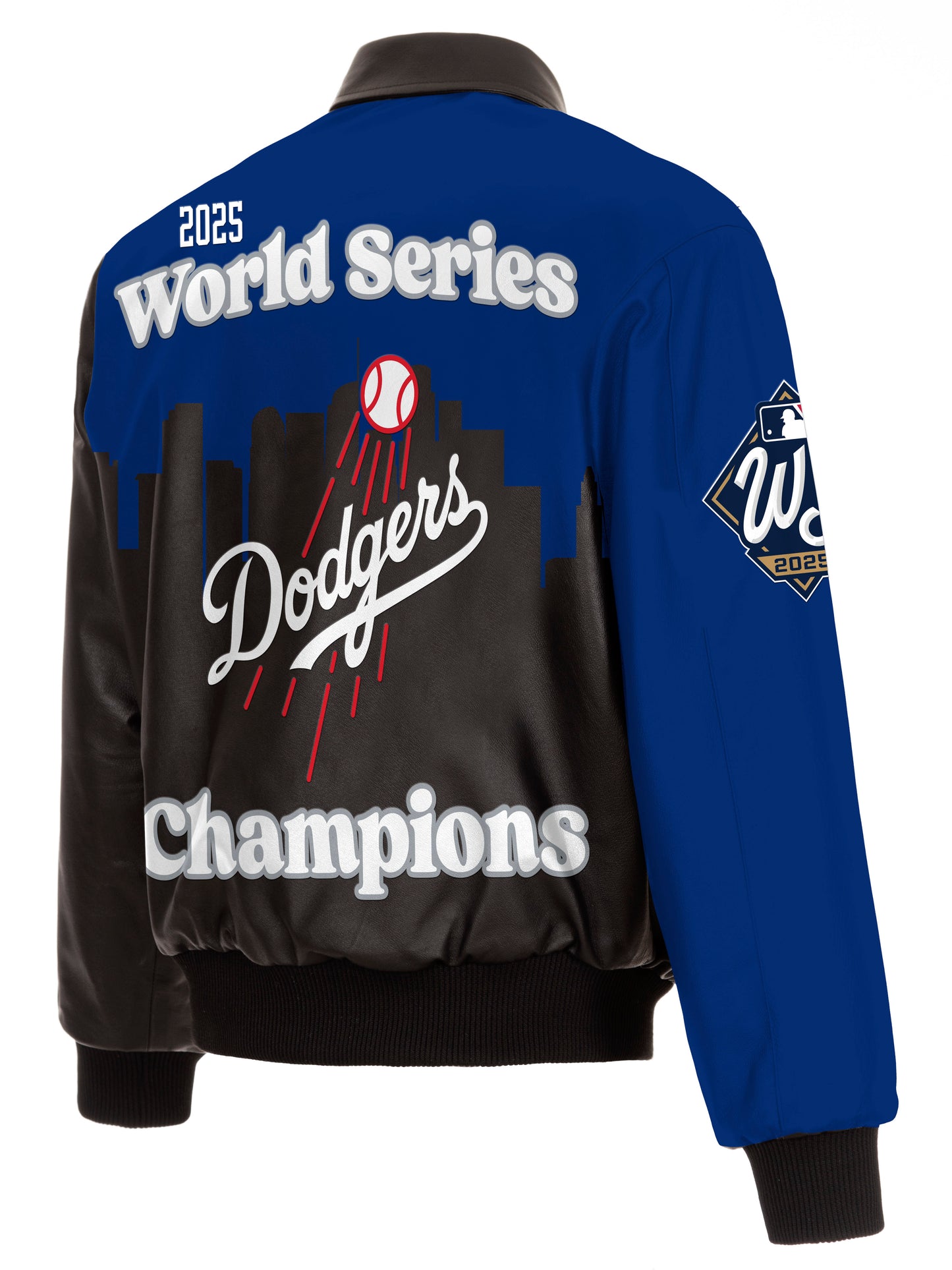 LA Dodgers 2025 World Series Championship Leather Jacket