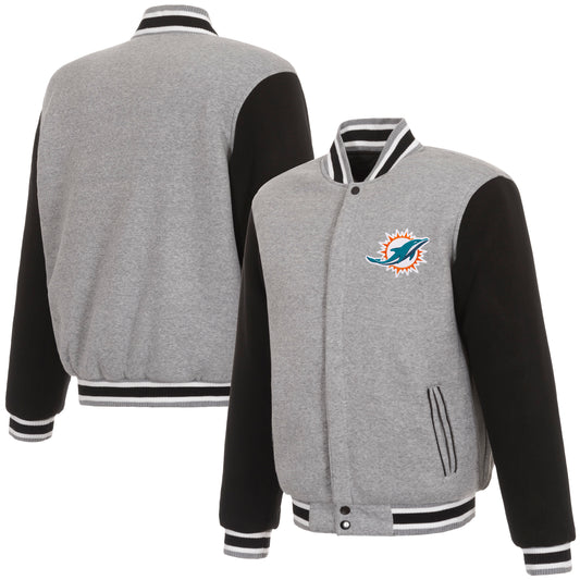 Miami Dolphins Reversible Two-Tone Fleece Jacket