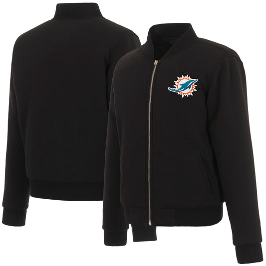 Miami Dolphins Ladies Reversible Fleece Jacket