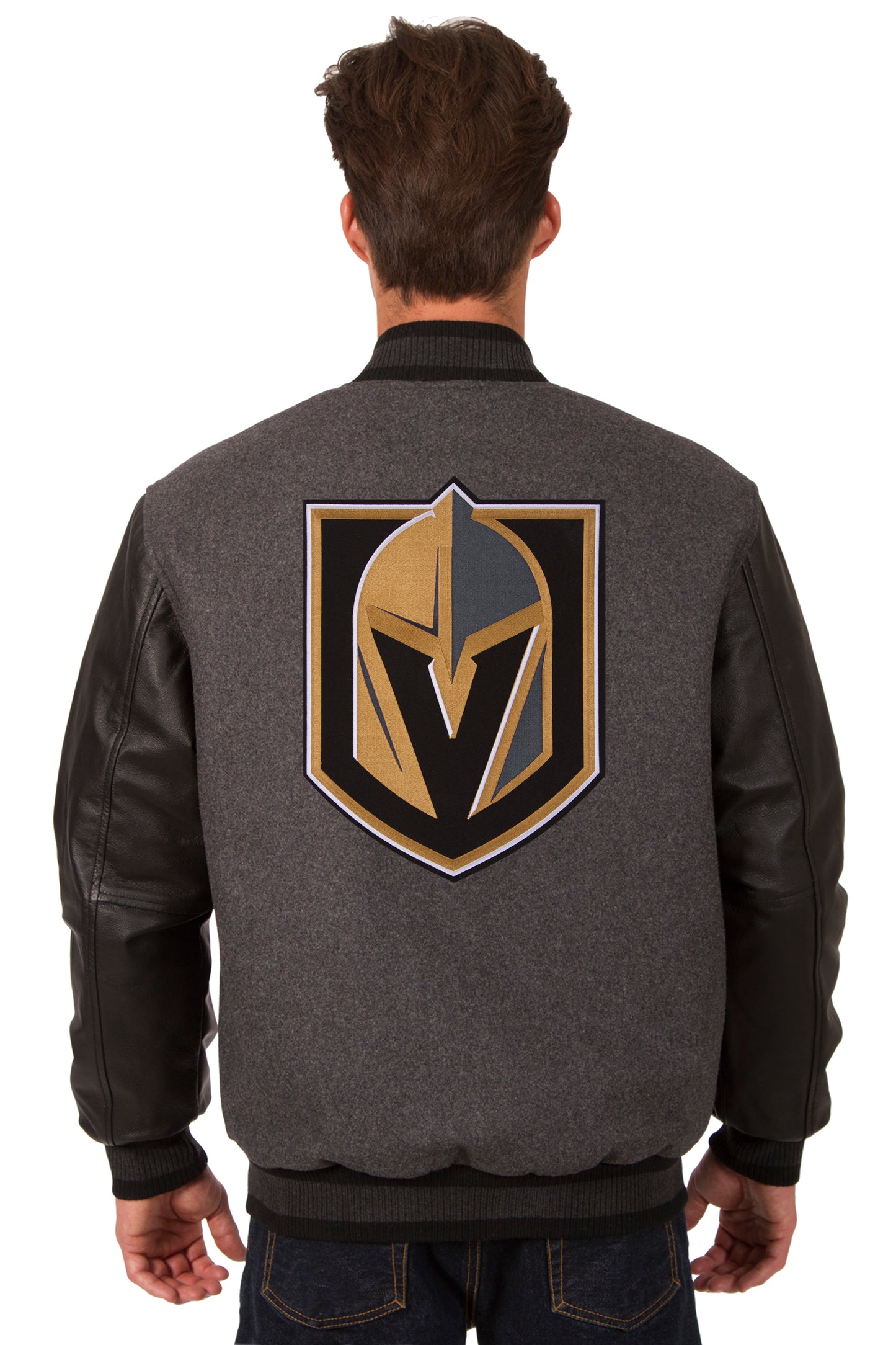 Vegas Golden Knights Wool and Leather Reversible Jacket