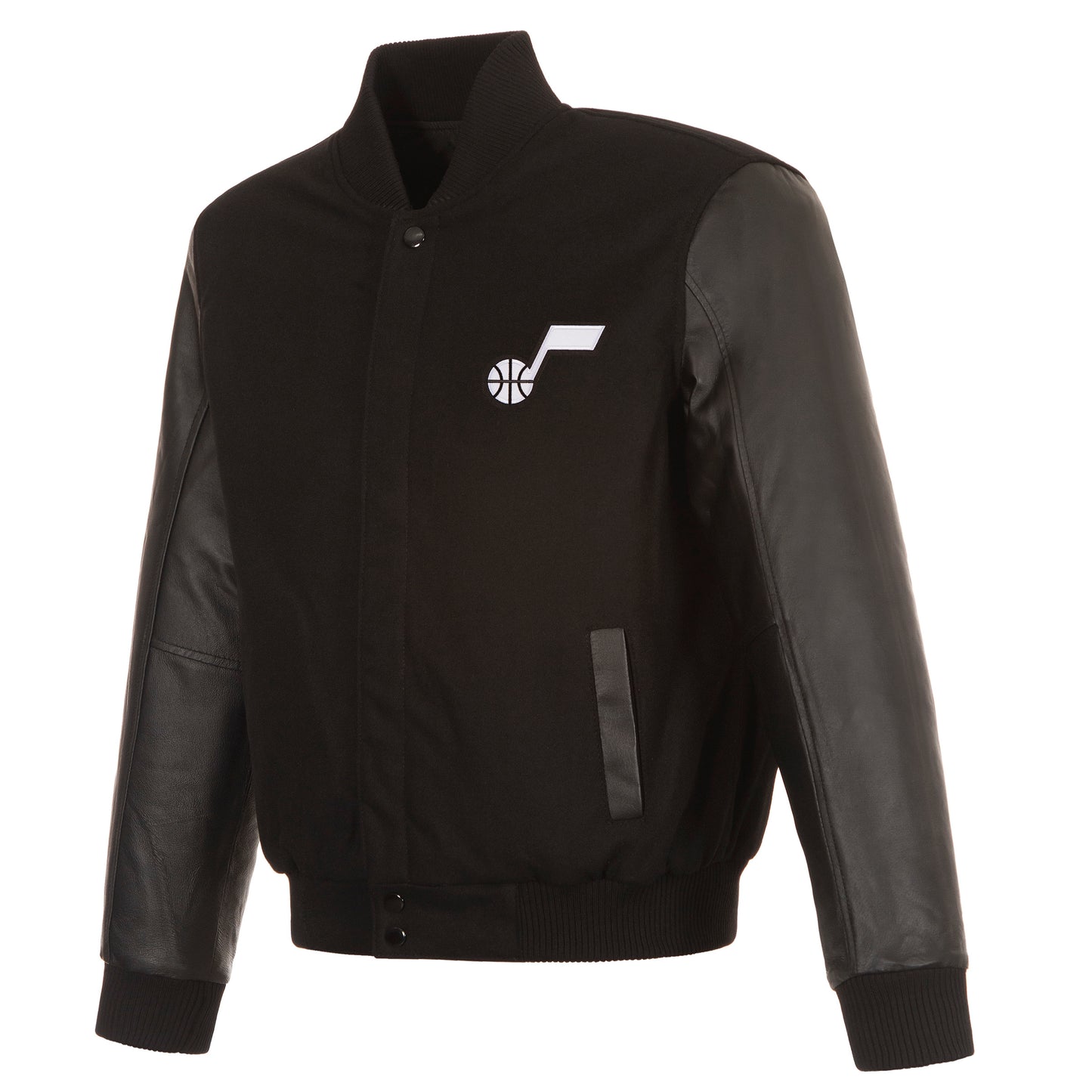 Utah Jazz Reversible Wool and Leather Jacket