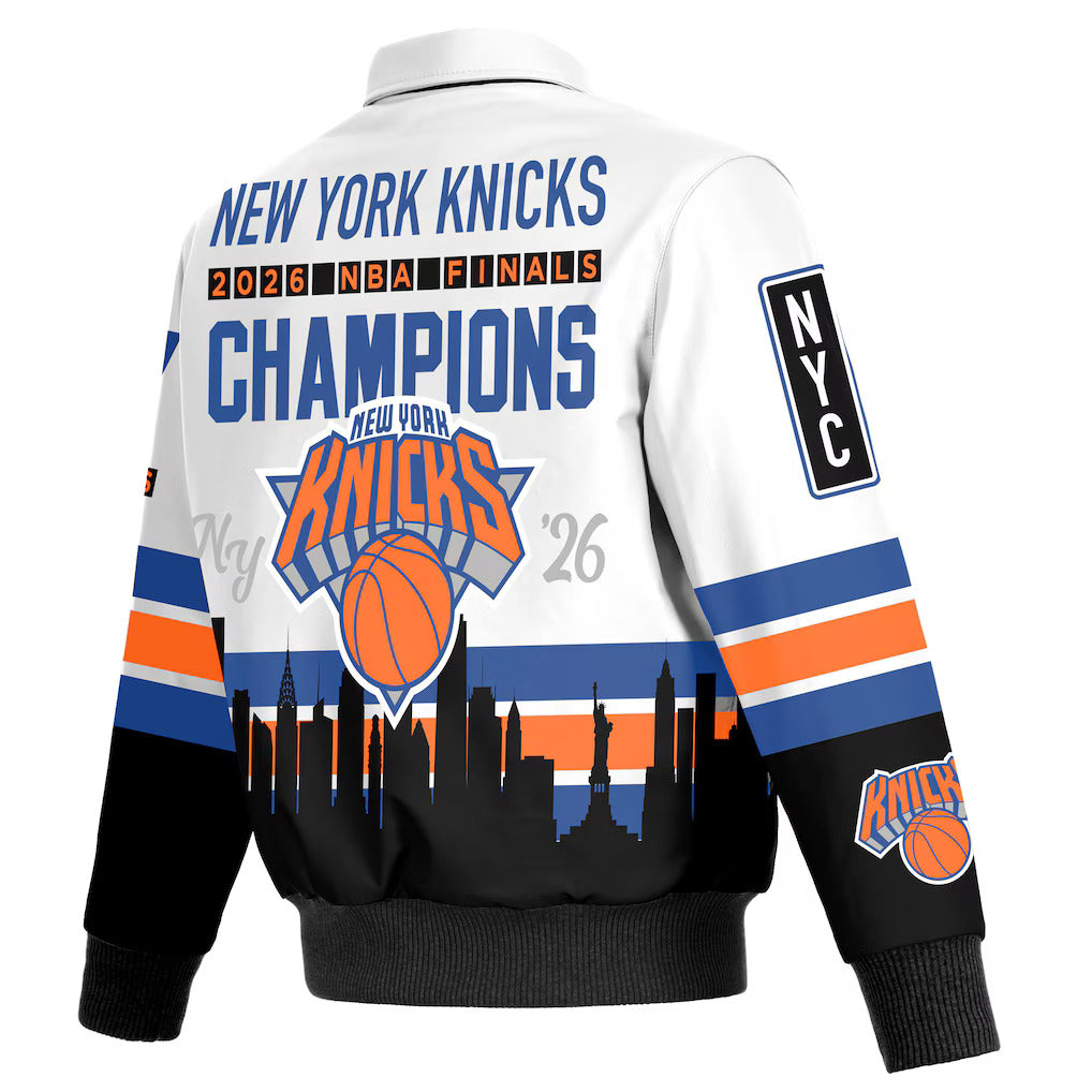 New York Knicks 2026 Championship All Leather Jacket