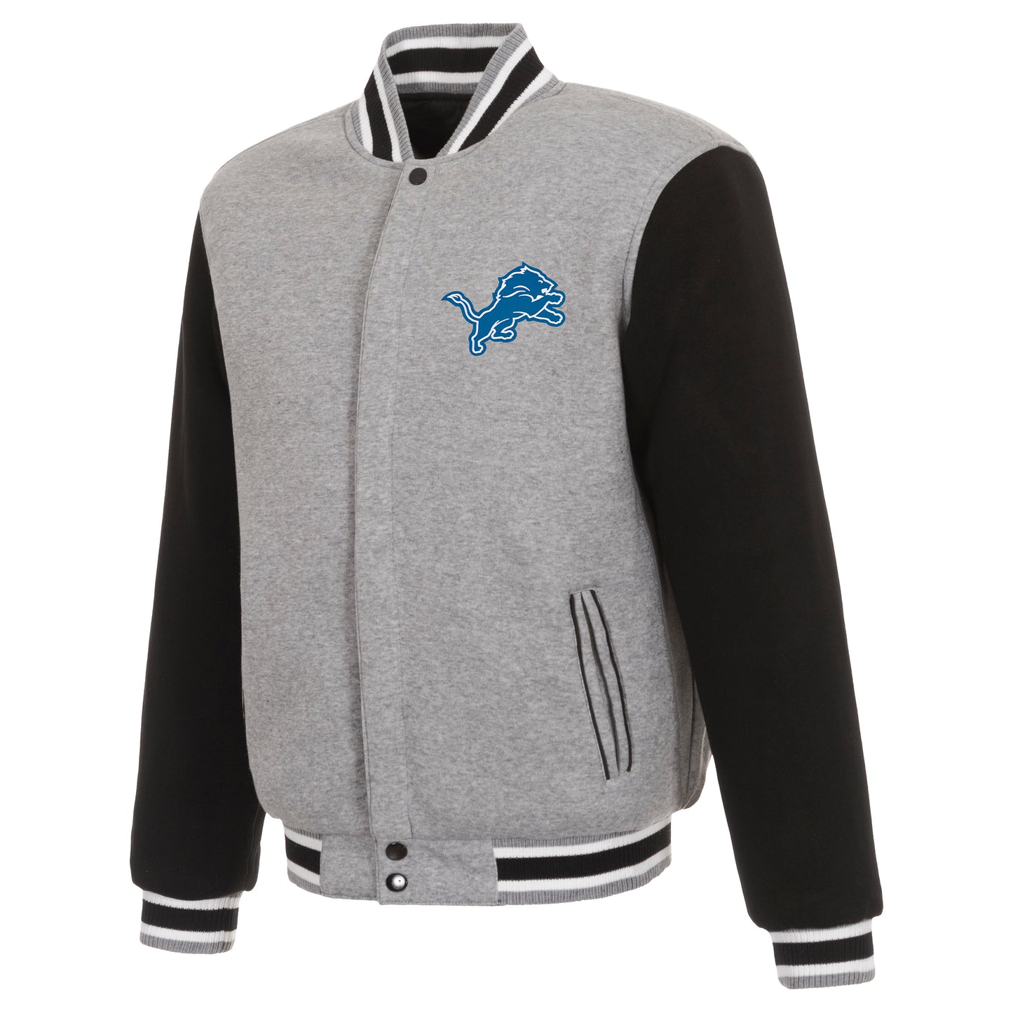 Detroit Lions Reversible Two-Tone Fleece Jacket