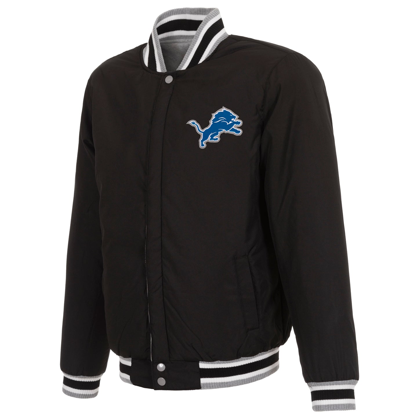 Detroit Lions Reversible Two-Tone Fleece Jacket