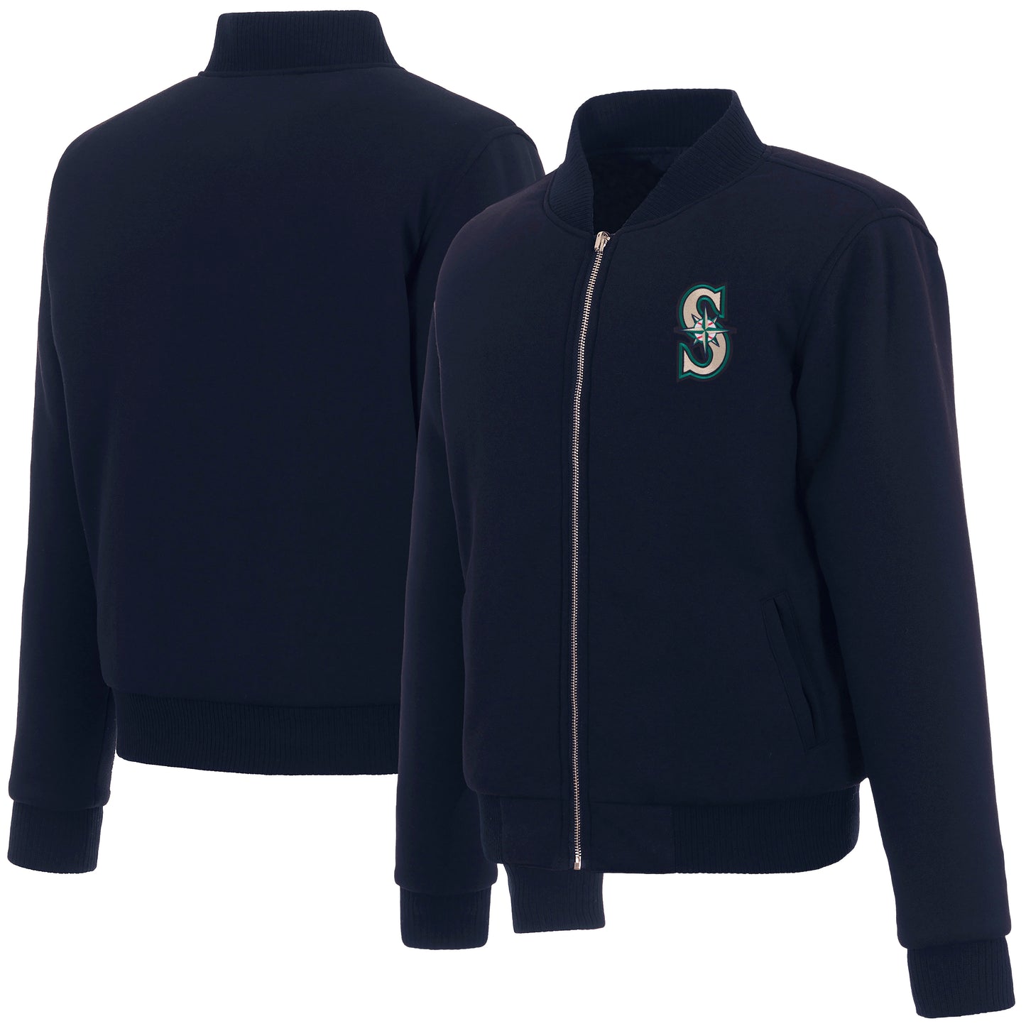 Seattle Mariners Ladies Reversible Fleece Jacket