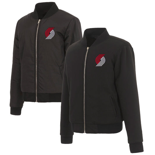 Portland Trail Blazers Ladies Reversible Fleece Jacket