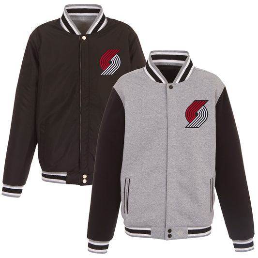 Portland Trail Blazers Two-Tone Reversible Fleece Jacket