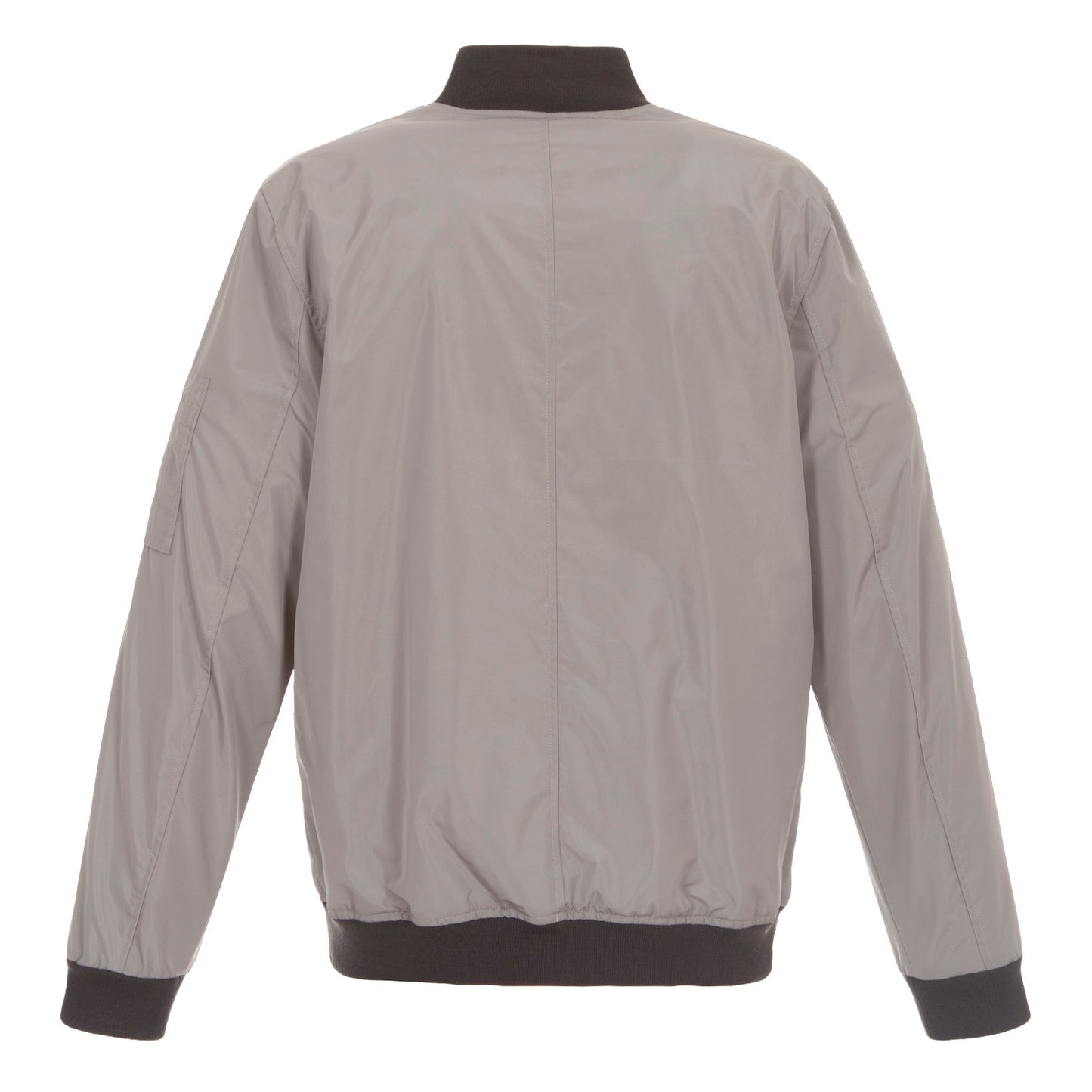 Gray-Charcoal Nylon Bomber