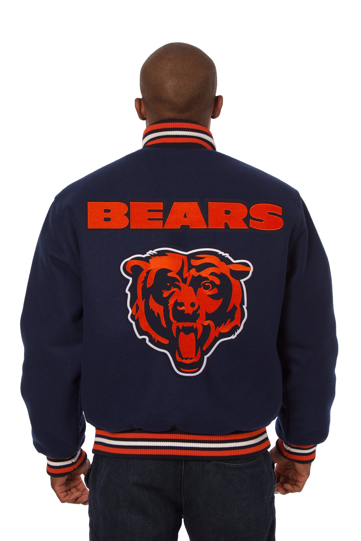 Chicago Bears Embroidered Wool Jacket