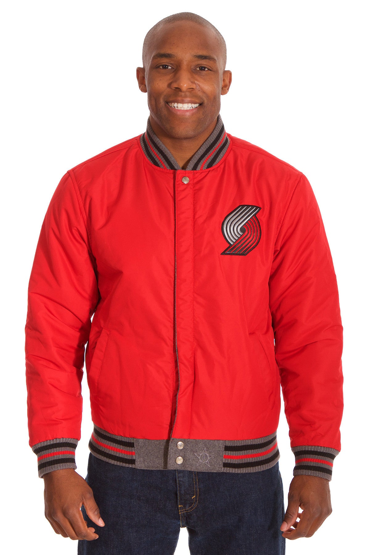Portland Trail Blazers Two-Tone Reversible Wool Jacket