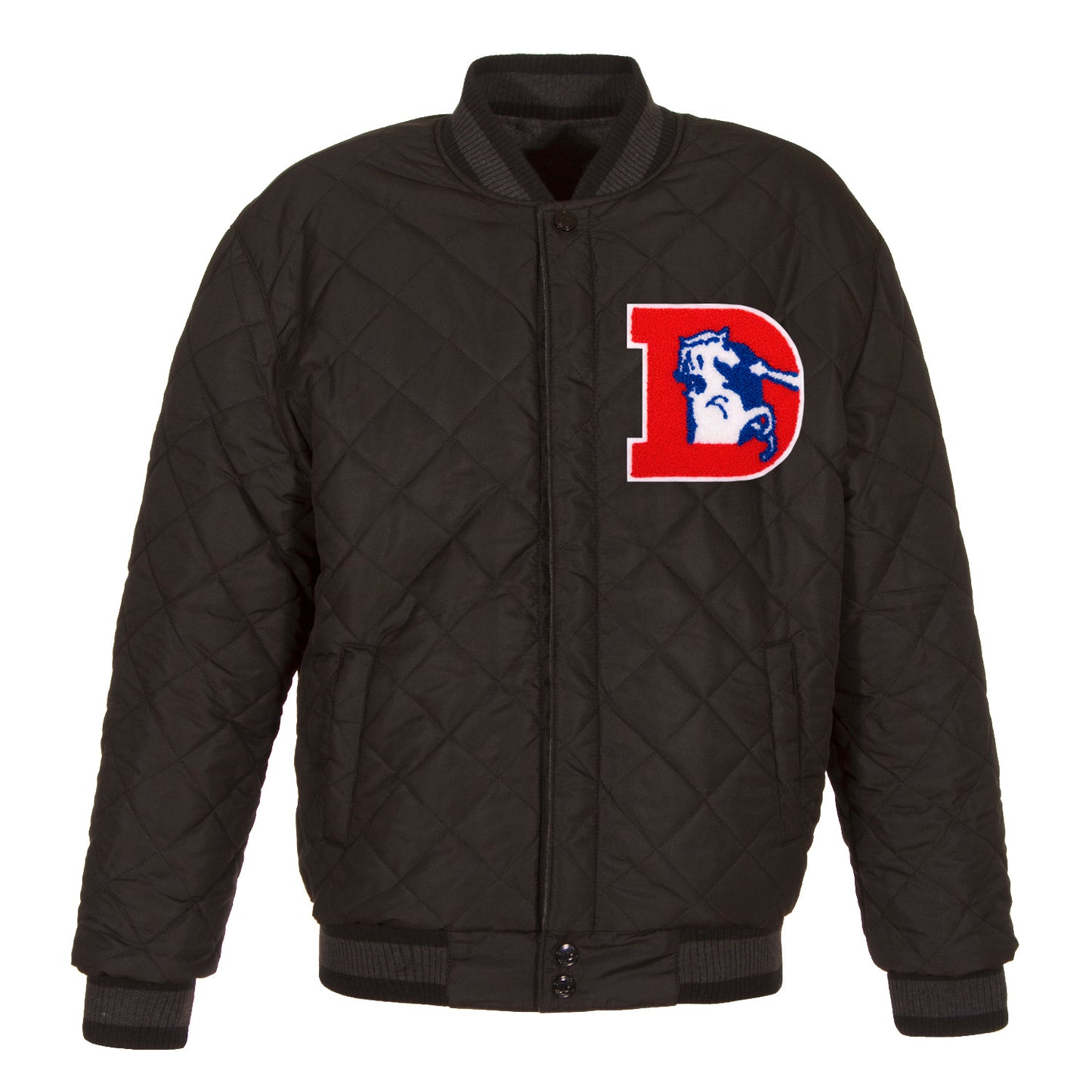 Denver Broncos Reversible Wool and Leather Jacket