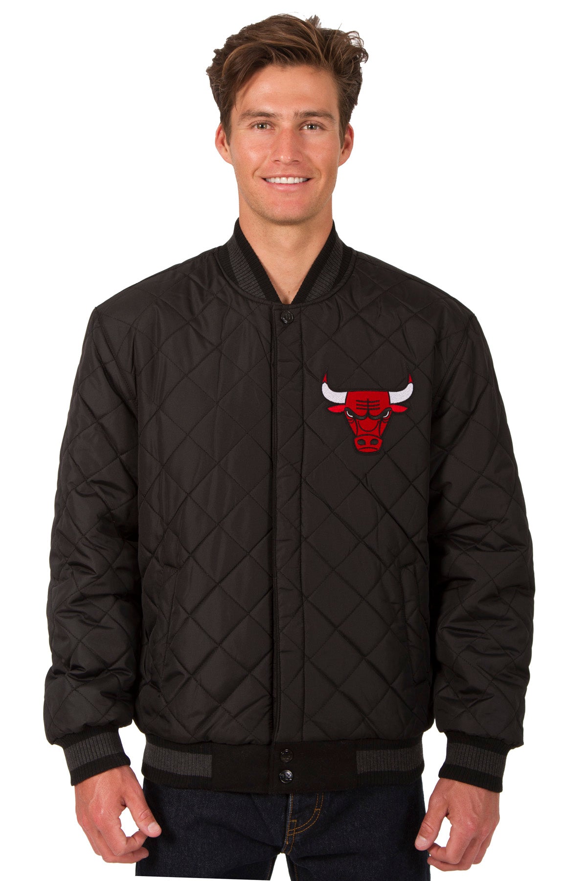 Chicago Bulls Reversible Wool and Leather Jacket