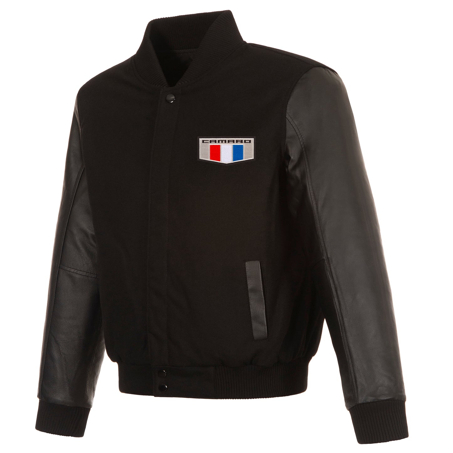 Camaro Reversible Wool and Leather Jacket