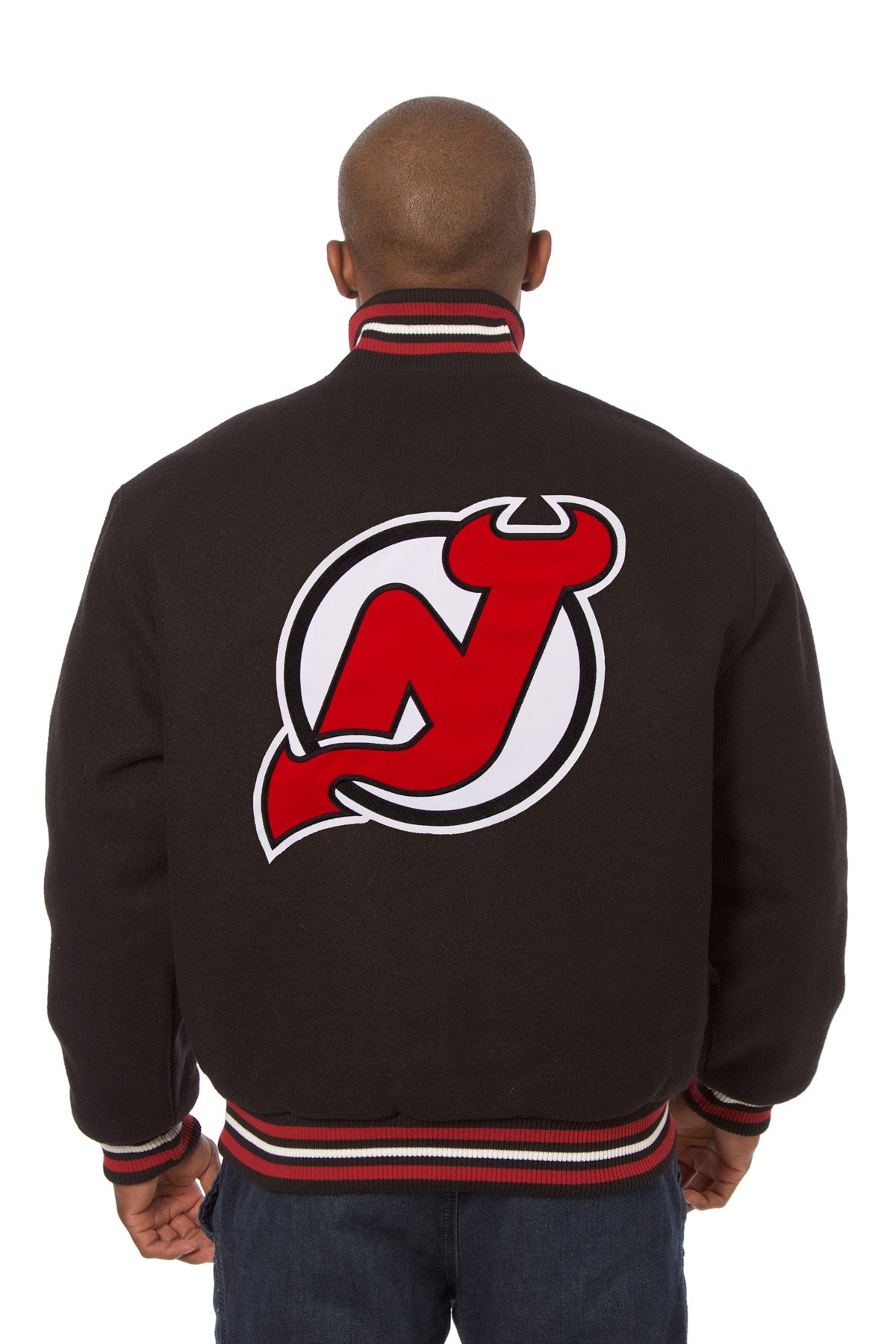 New Jersey Devils Embroidered Wool Jacket
