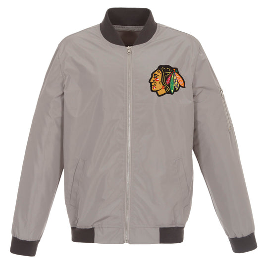 Chicago Blackhawks Nylon Bomber Jacket
