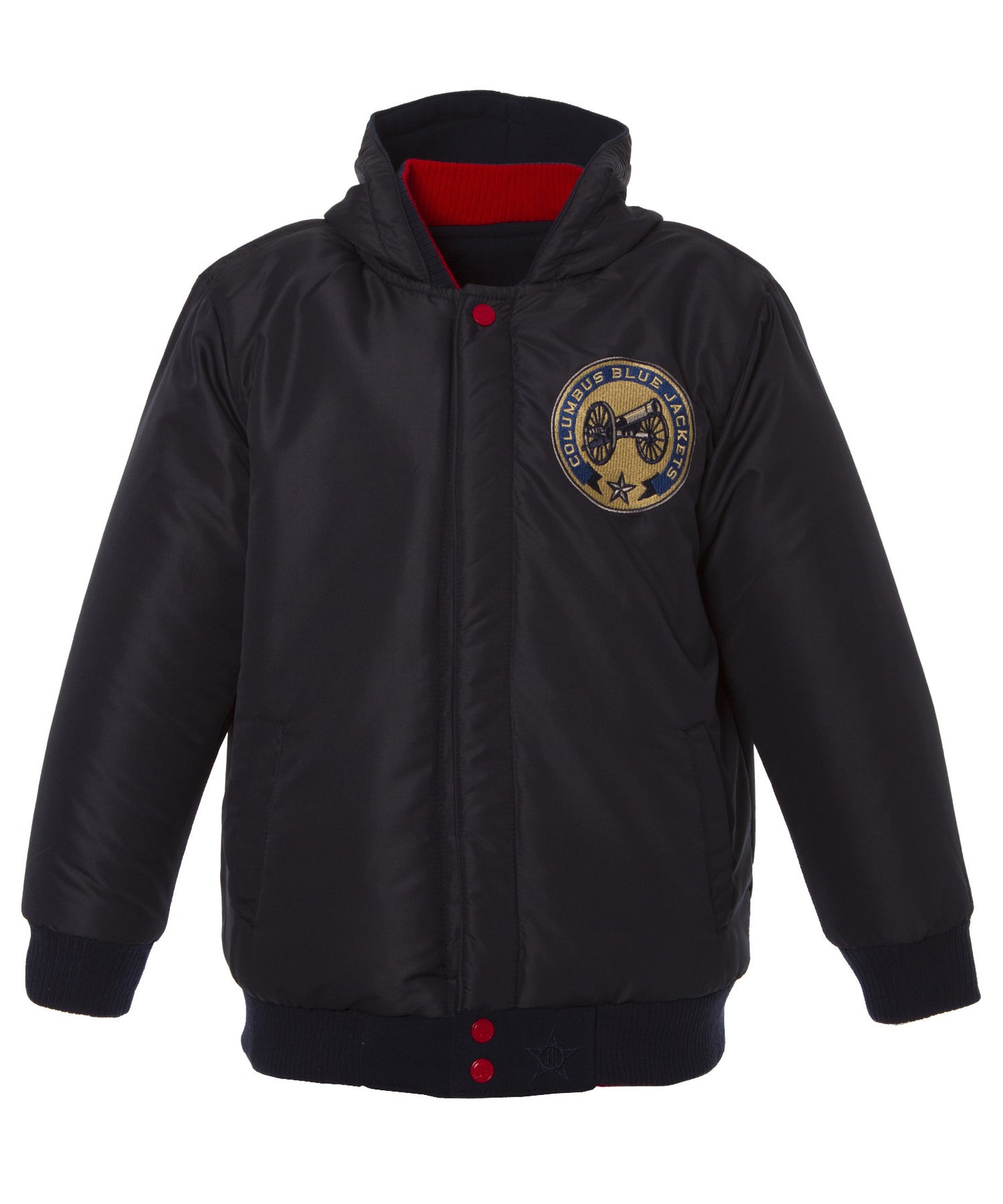 Columbus Blue Jackets Kid's Reversible Fleece Jacket