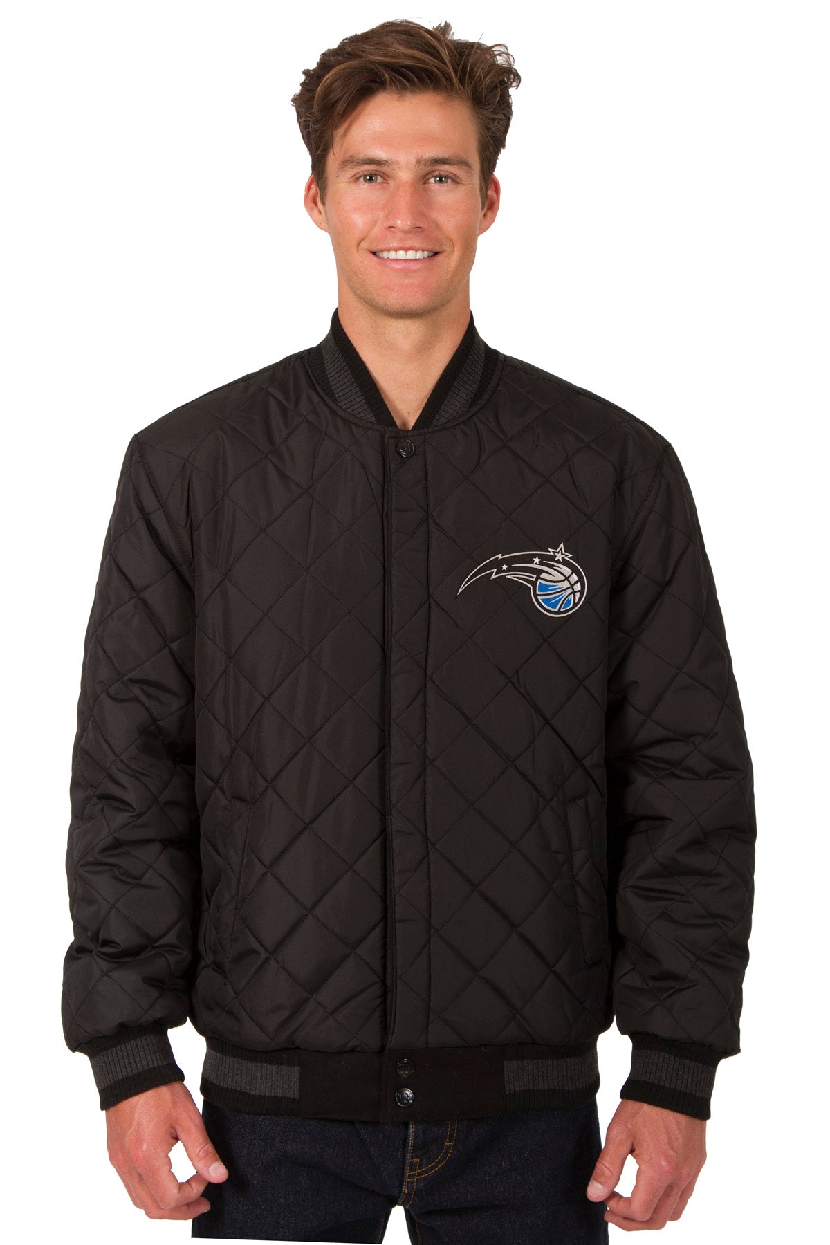 Orlando Magic Reversible Wool and Leather Jacket