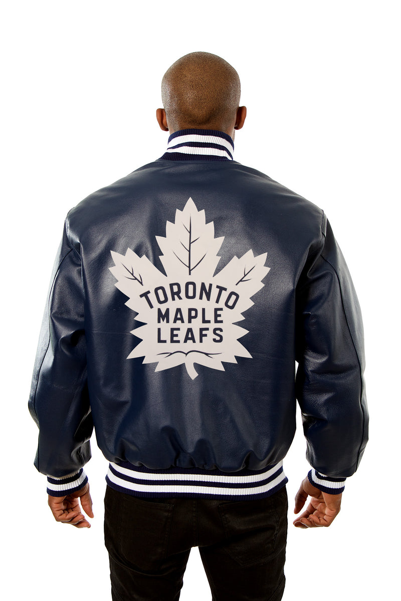 Lids Toronto Maple Leafs JH Design Wool & Leather Jacket with
