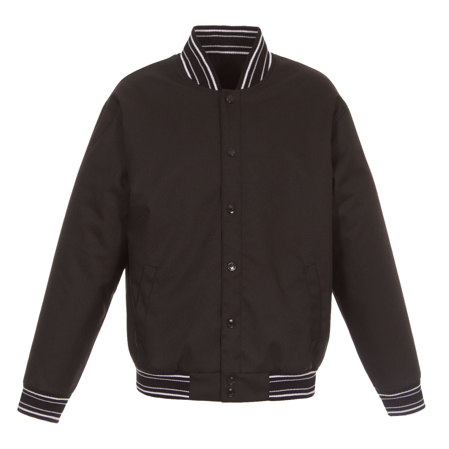 Poly-Twill Jacket in Black