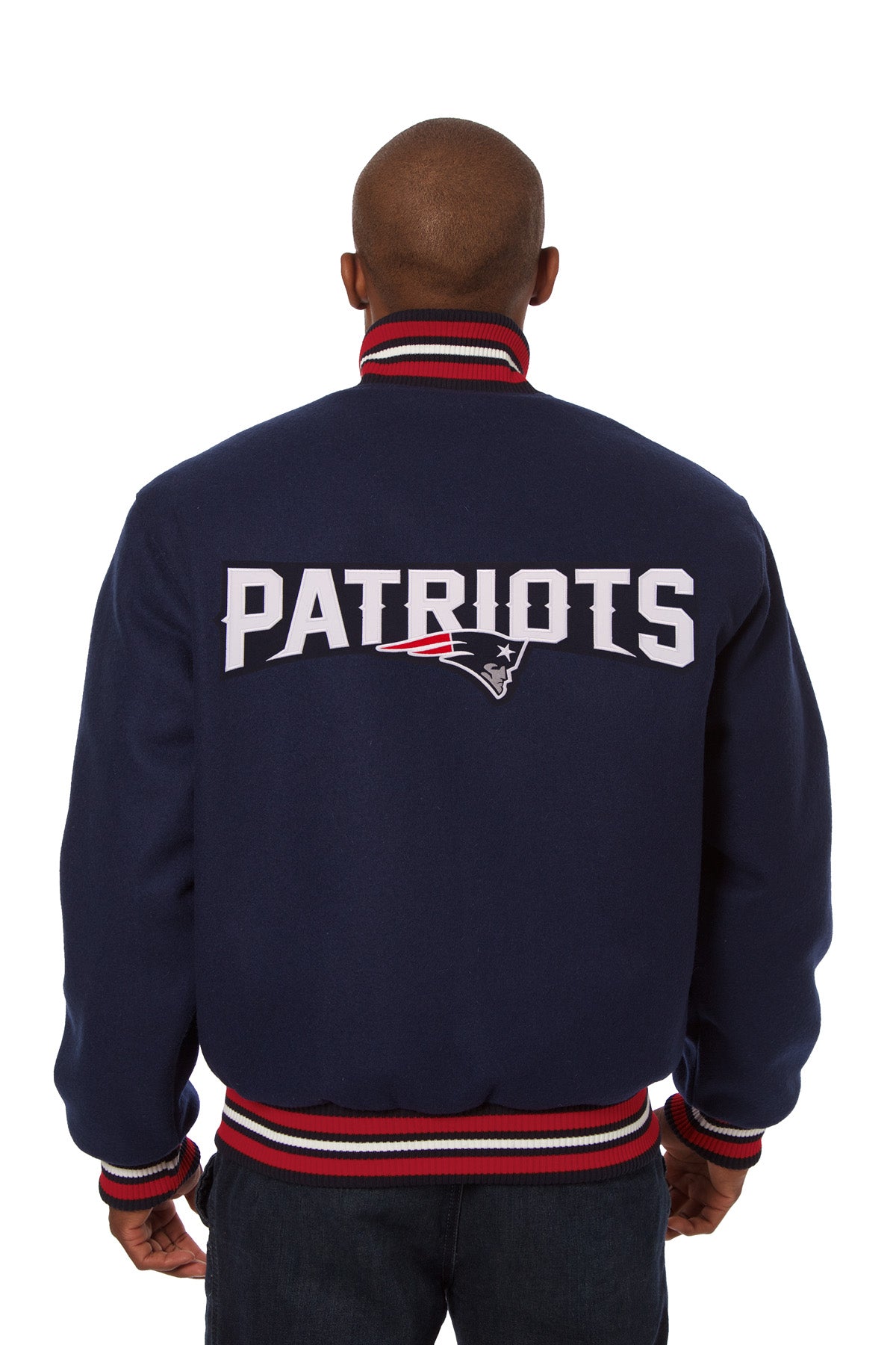 New England Patriots Embroidered Wool Jacket