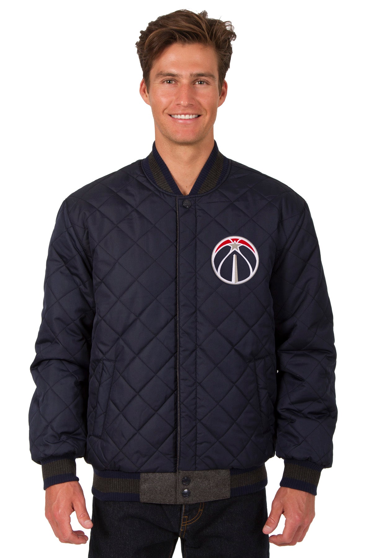 Washington Wizards Reversible Wool and Leather Jacket