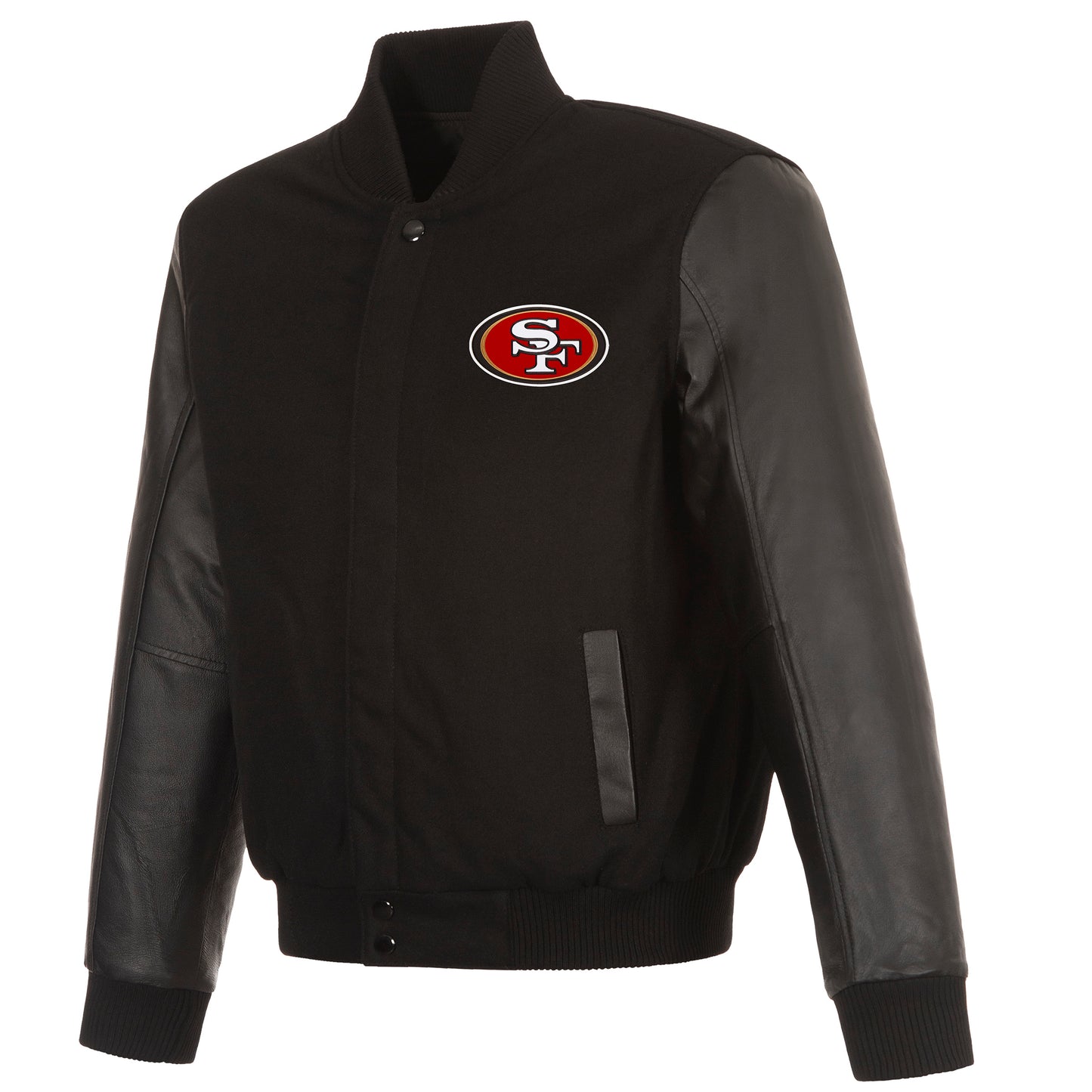 San Francisco 49ers Reversible Wool and Leather Jacket