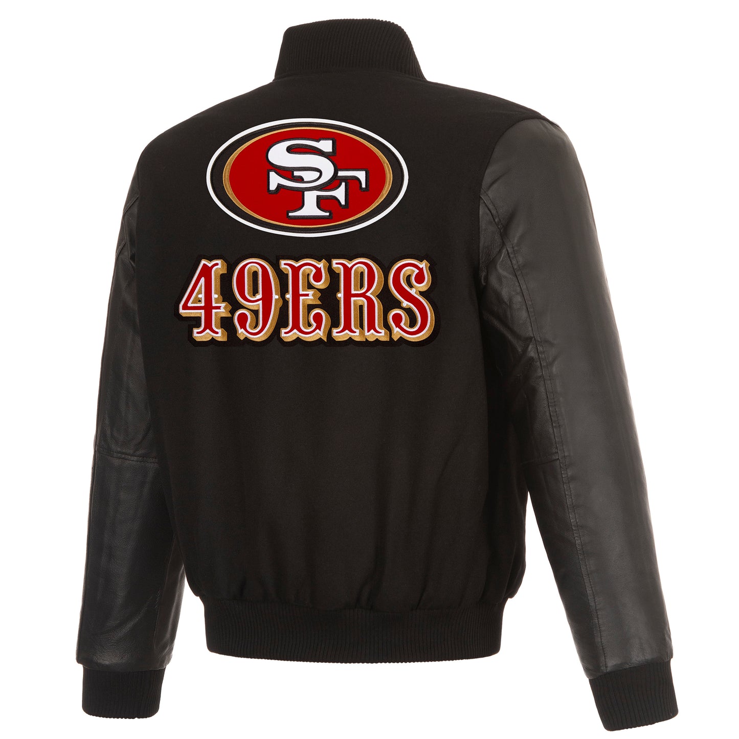 San Francisco 49ers Reversible Wool and Leather Jacket