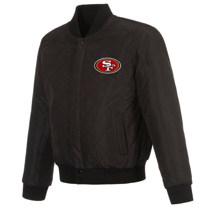 San Francisco 49ers Reversible Wool and Leather Jacket