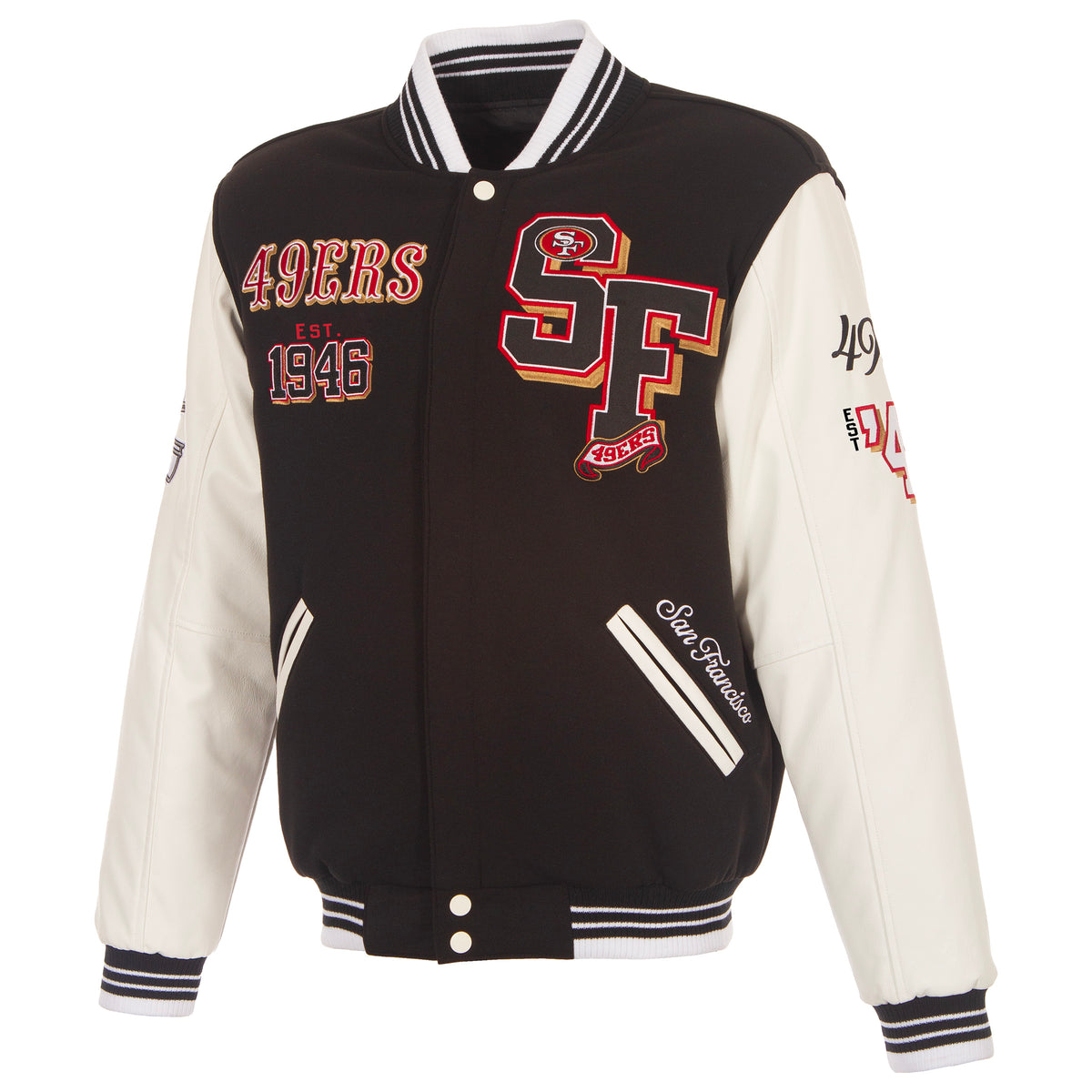 San Francisco 49ers Reversible Varsity Jacket