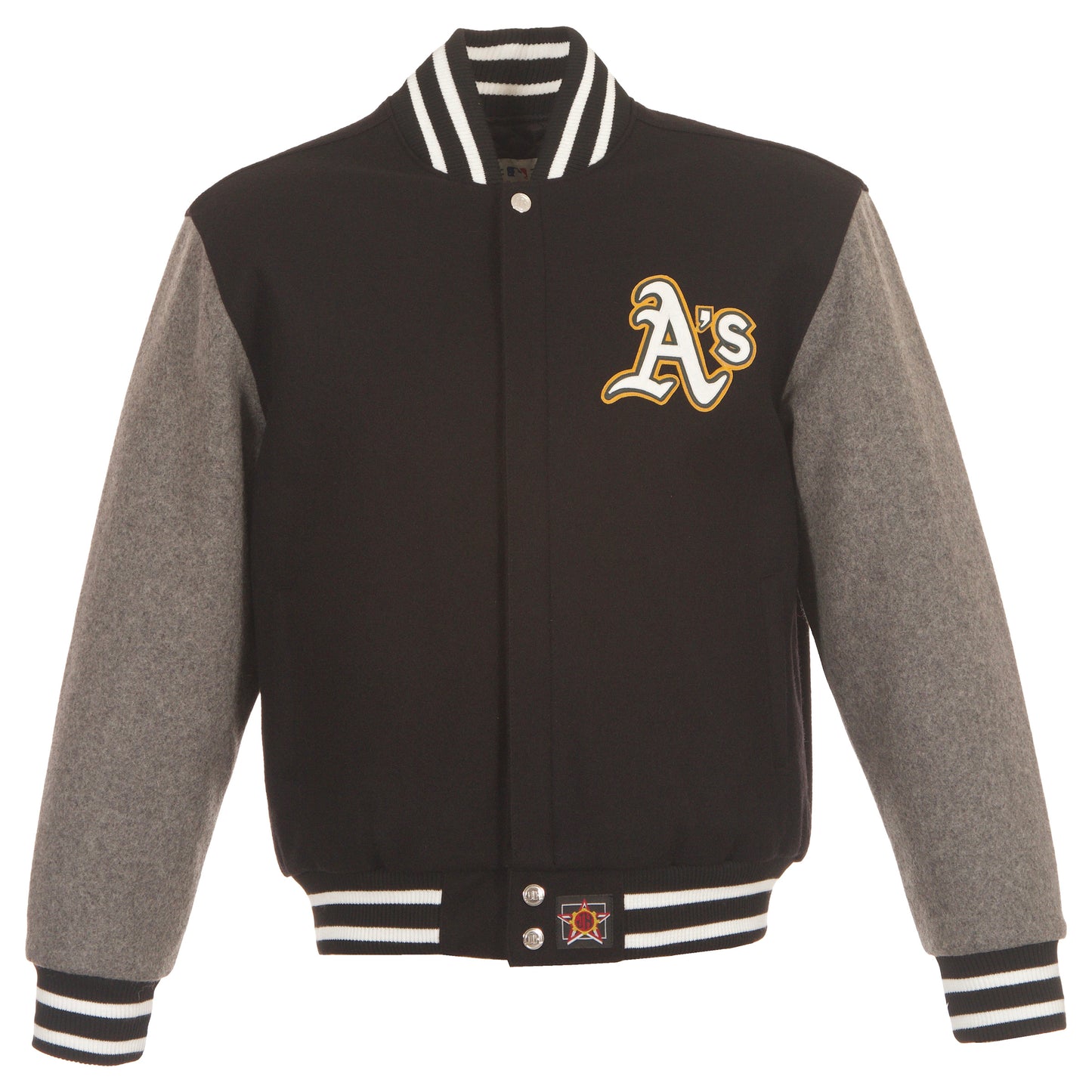 Athletics All Wool Jacket with Leather Logos