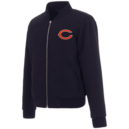 Chicago Bears Ladies Reversible Fleece Jacket