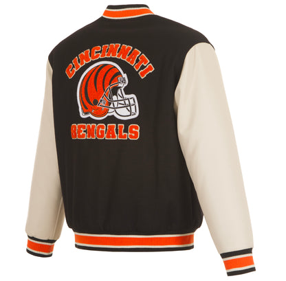 Cincinnati Bengals Reversible Wool Varsity Jacket