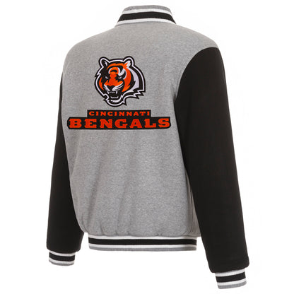 Cincinnati Bengals Reversible Two-Tone Fleece Jacket