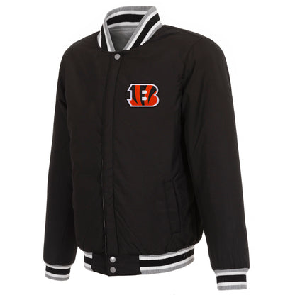 Cincinnati Bengals Reversible Two-Tone Fleece Jacket