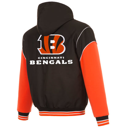 Cincinatti Bengals Reversible Poly-Twill Hooded Jacket