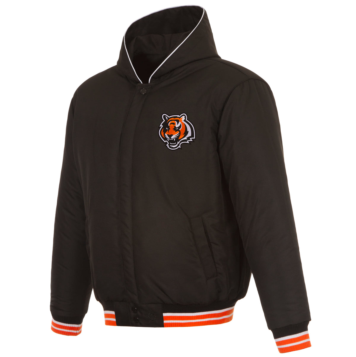 Cincinatti Bengals Reversible Poly-Twill Hooded Jacket