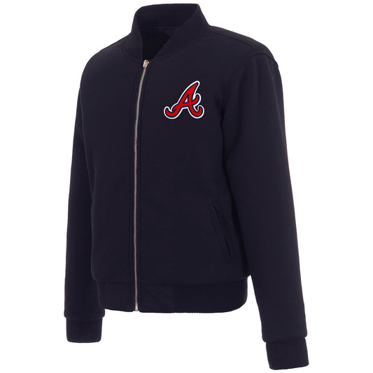 Atlanta Braves Ladies Reversible Fleece Jacket