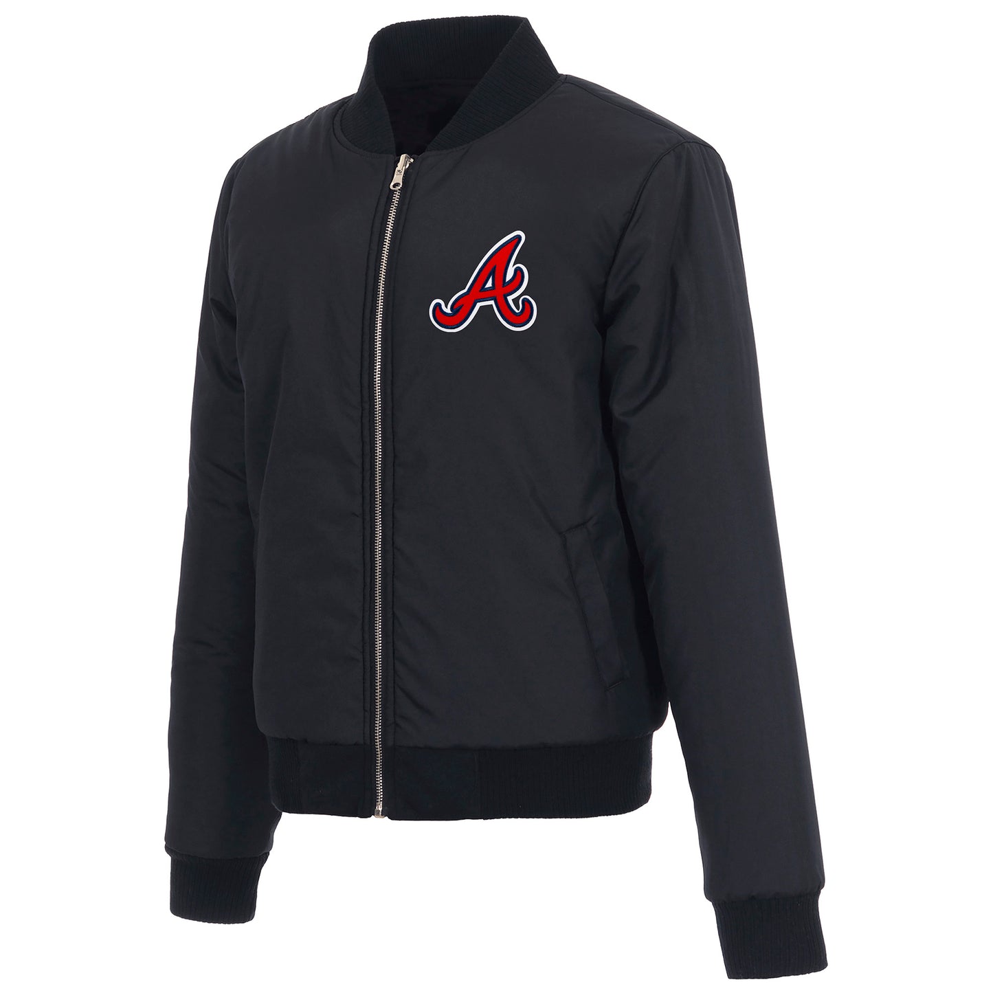 Atlanta Braves Ladies Reversible Fleece Jacket