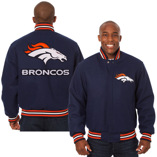 Denver Broncos Embroidered Wool Jacket