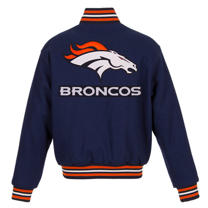 Denver Broncos Ladies Embroidered Wool Jacket