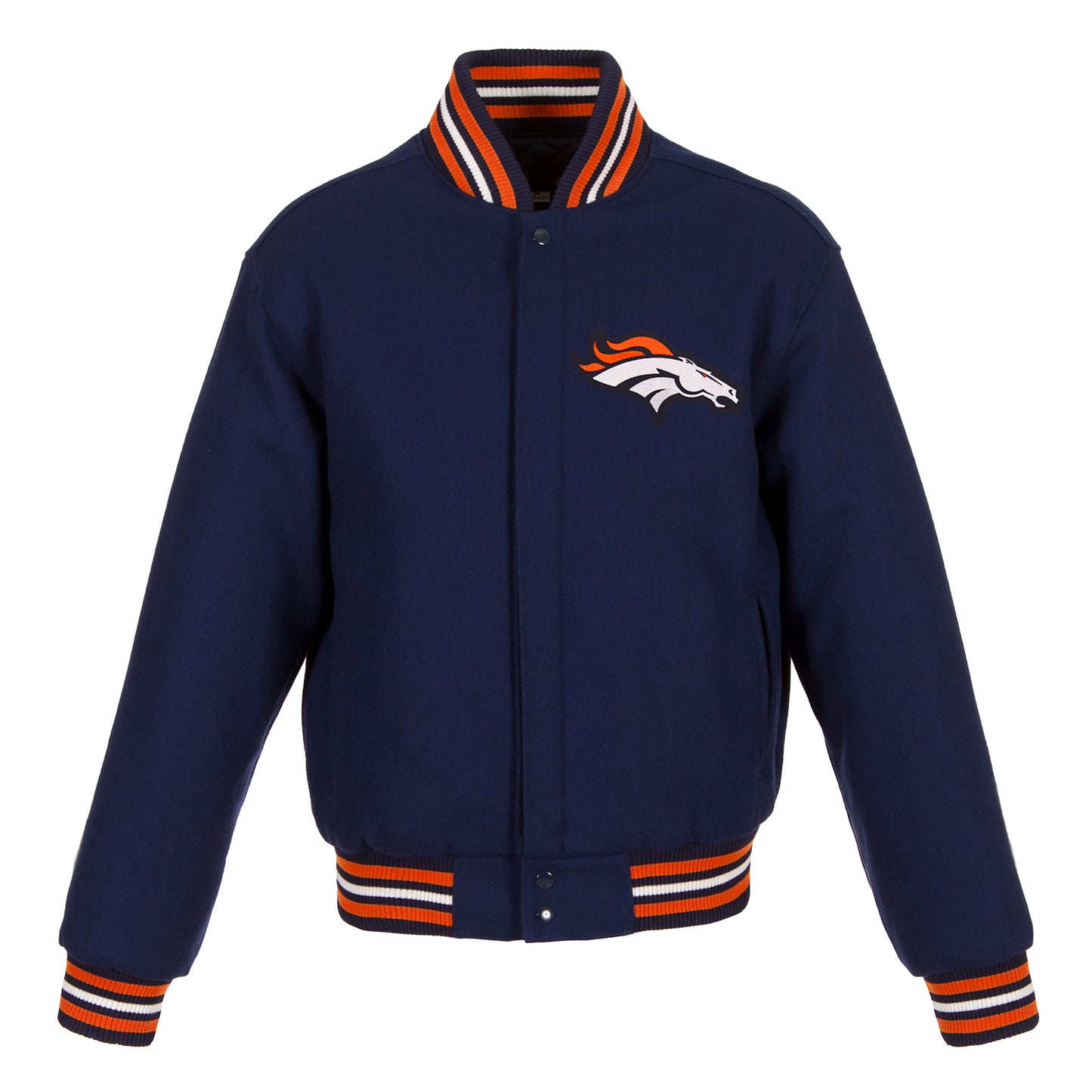 Denver Broncos Ladies Embroidered Wool Jacket