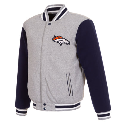 Denver Broncos Two-Tone Reversible Fleece Jacket