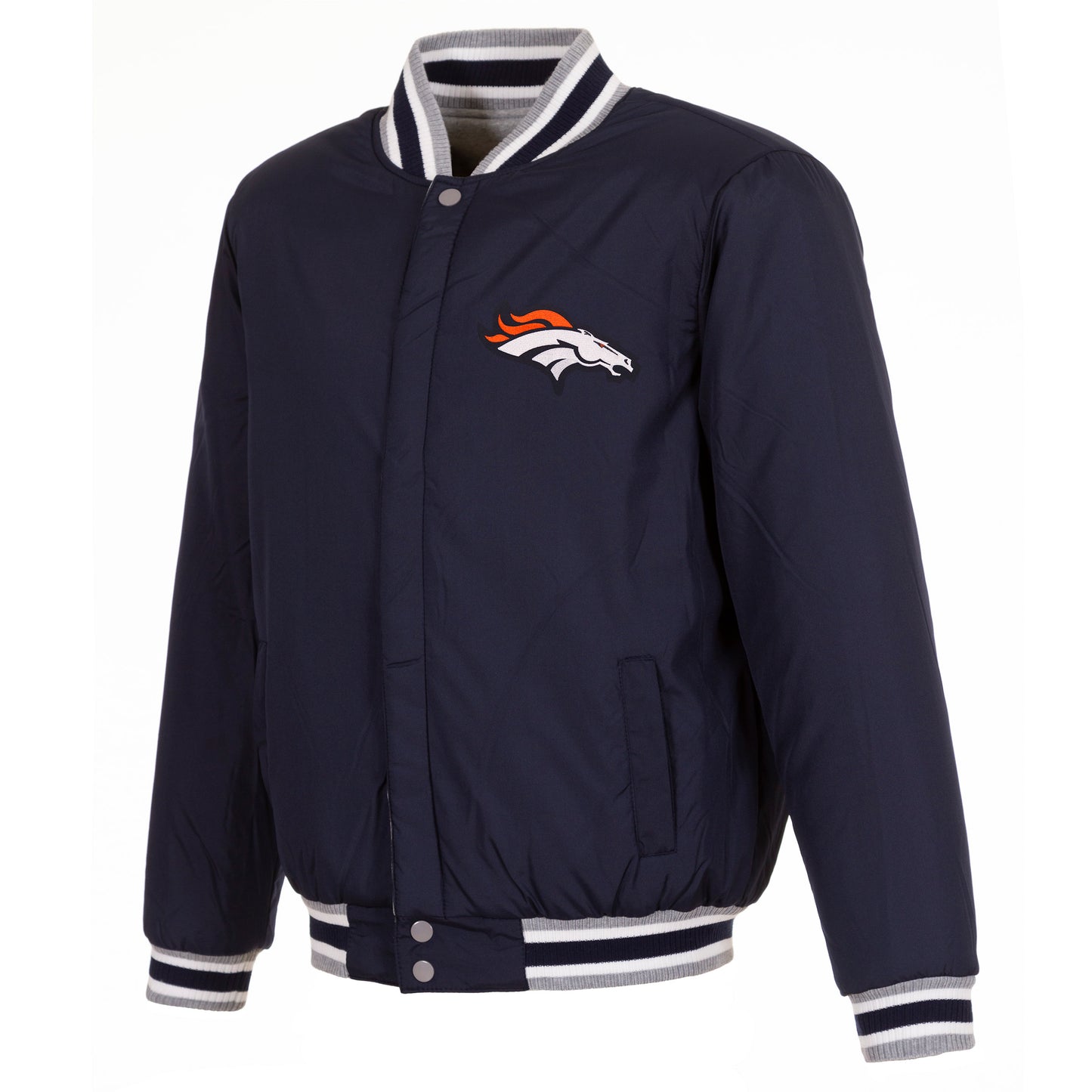 Denver Broncos Two-Tone Reversible Fleece Jacket