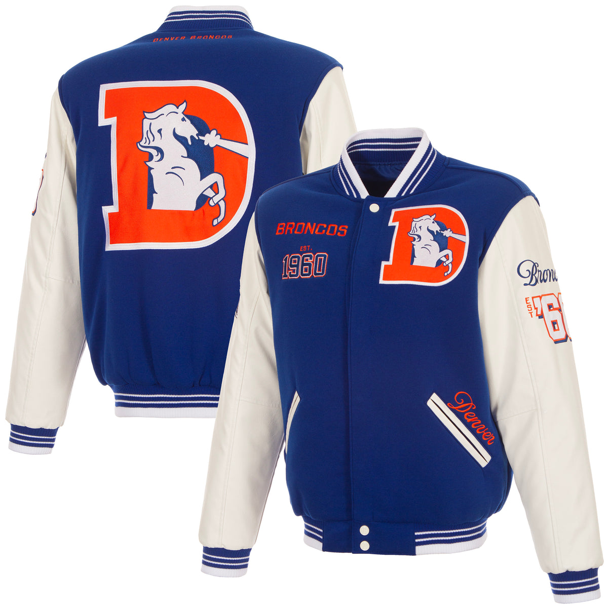 Denver Broncos Reversible Varsity Jacket