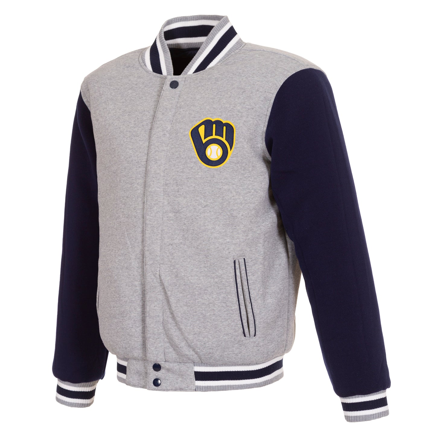 Milwaukee Brewers Reversible Fleece Jacket