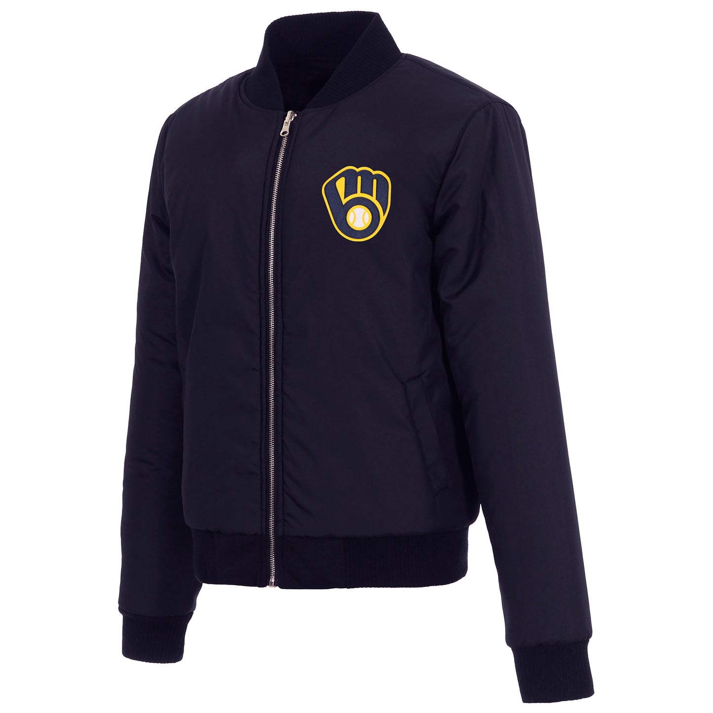 Milwaukee Brewers Ladies Reversible Fleece Jacket