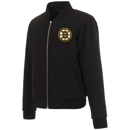 Boston Bruins Ladies Reversible Fleece Jacket
